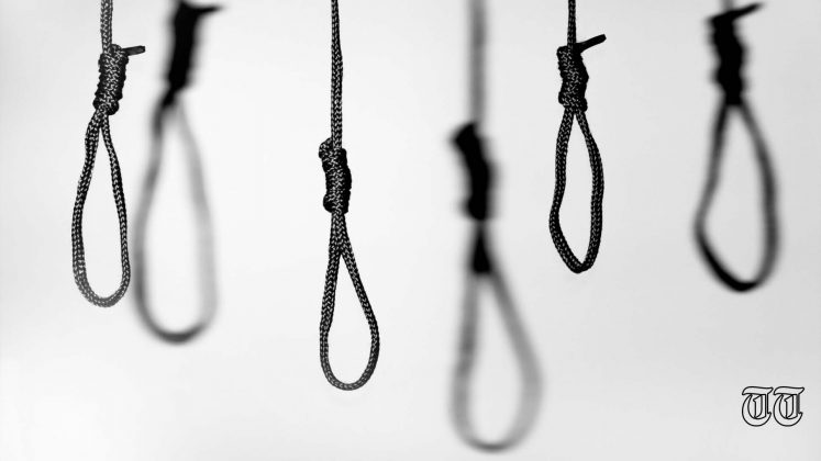 A file photo is shown of a hanging noose.