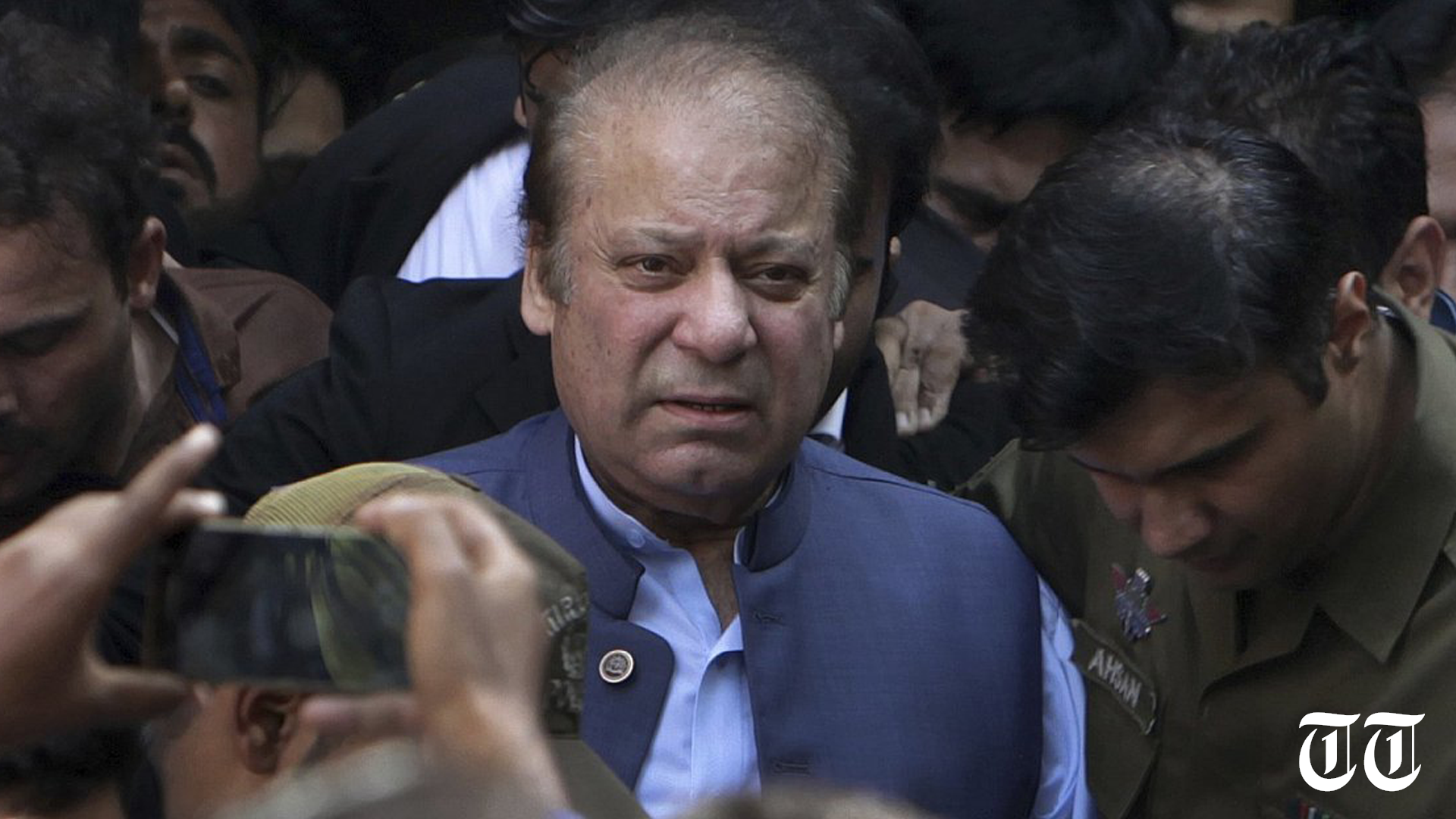 A file photo is shown of PML(N) chief Nawaz Sharif.