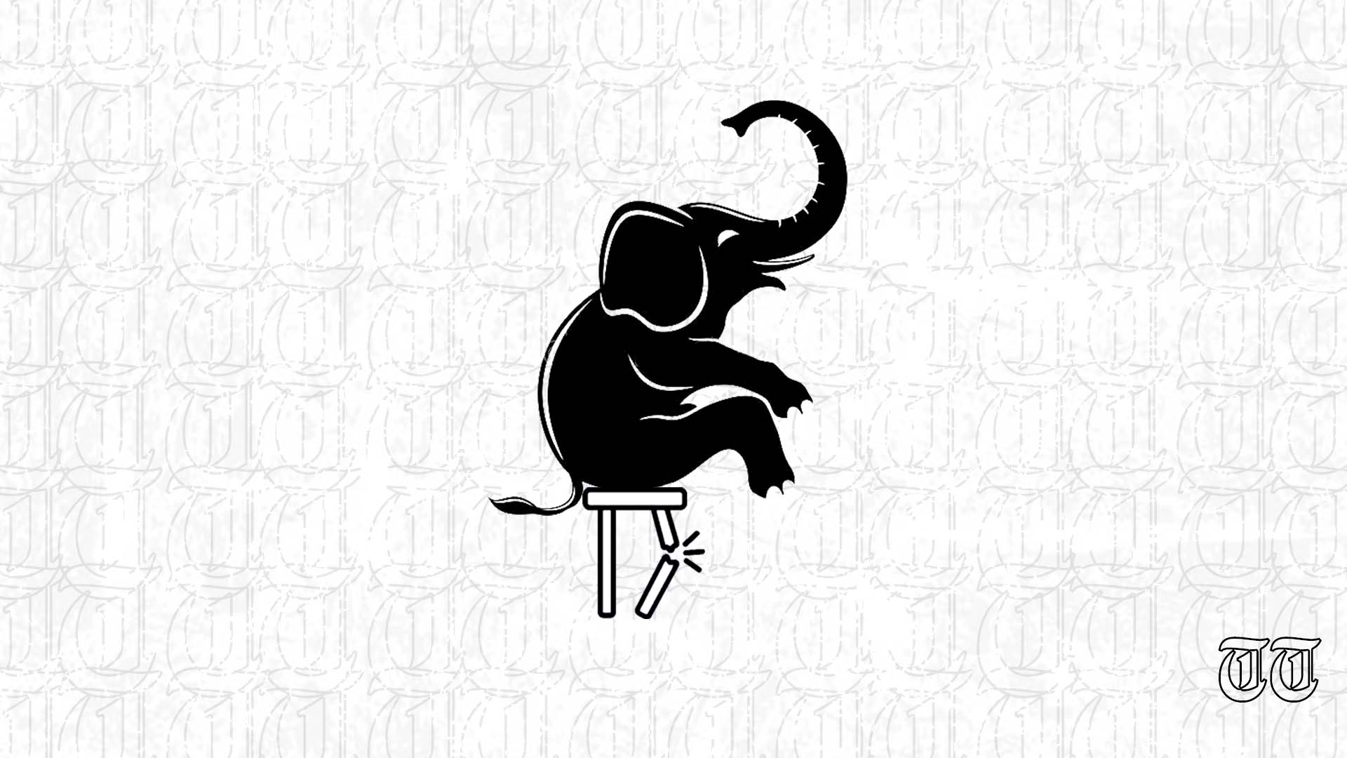 An illustration is shown of an elephant on a stool. — FILE/THE THURSDAY TIMES