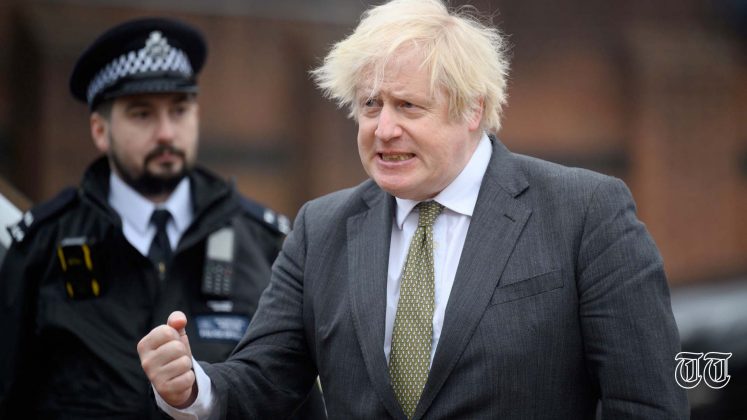 A file photo is shown of UK prime minister Boris Johnson.