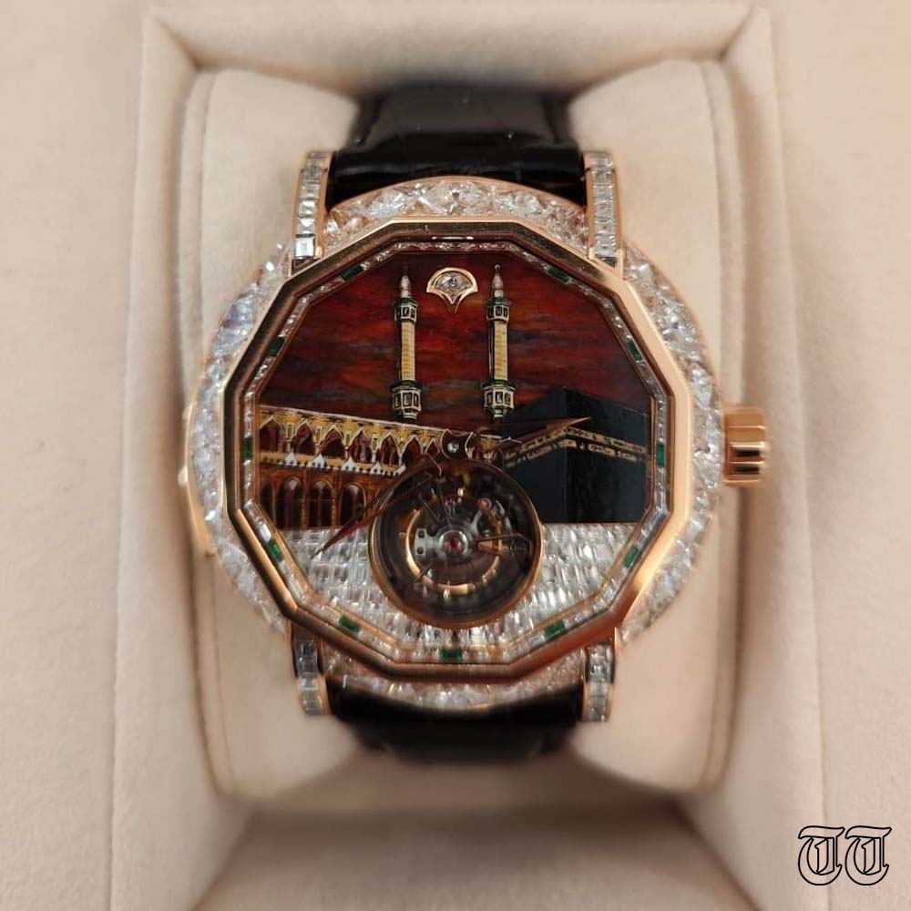 A file photo shows a 1-of-1 Graff La Mecca timepiece worth approximately US$16m.