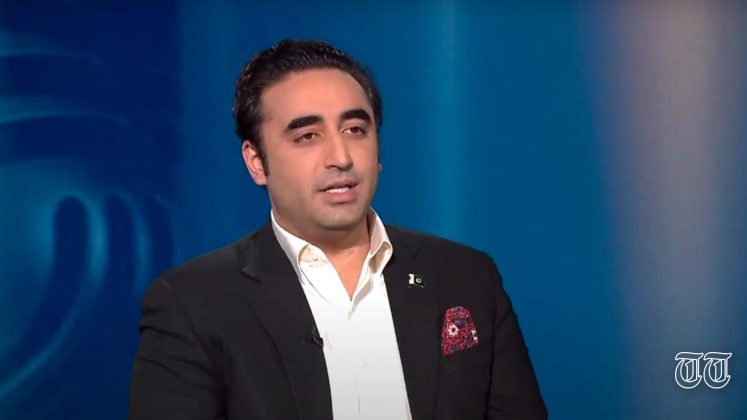A file photo is shown of FM Bilawal Bhutto-Zardari during an interview with Al Jazeera.