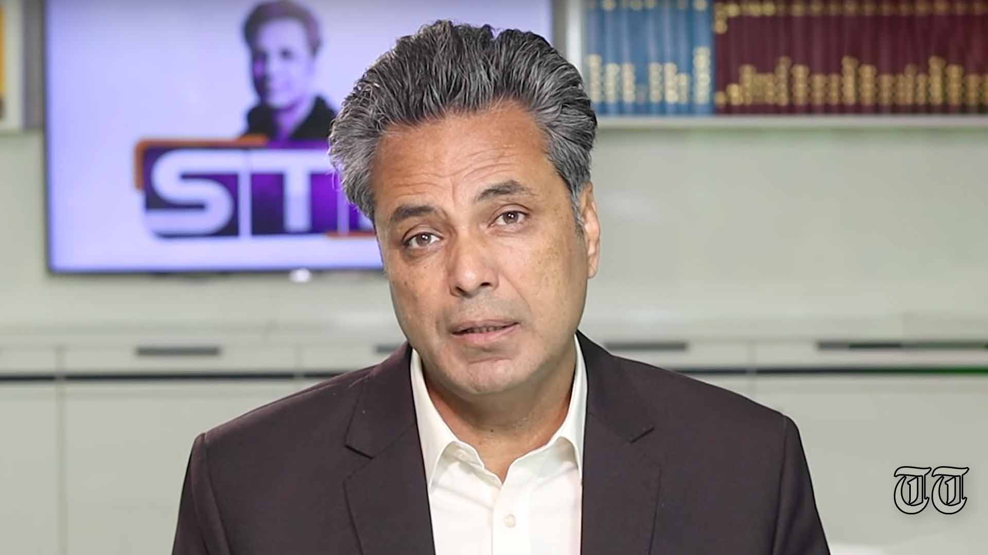 A file photo is shown of journalist Talat Hussain. — YOUTUBE/STH