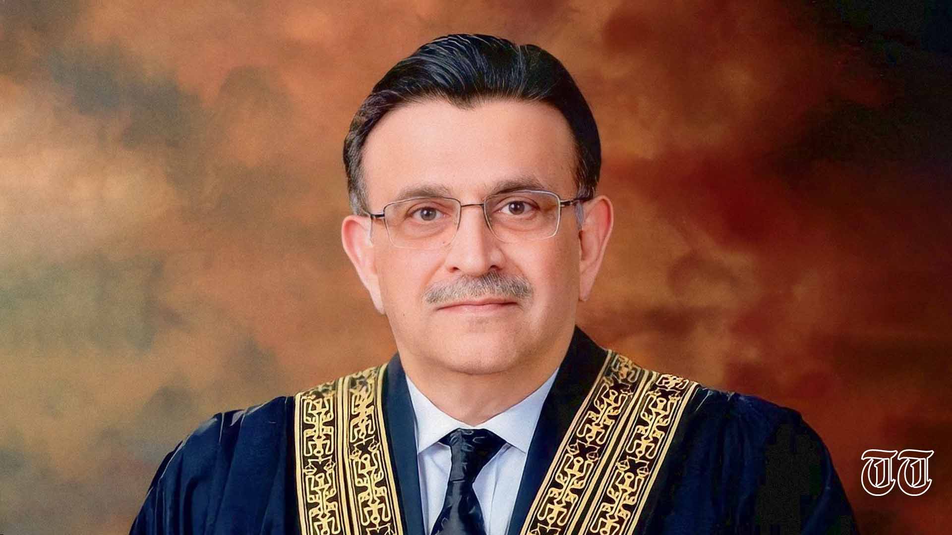 A file photo is shown of Chief Justice of Pakistan Umar Ata Bandial. — FILE/THE THURSDAY TIMES