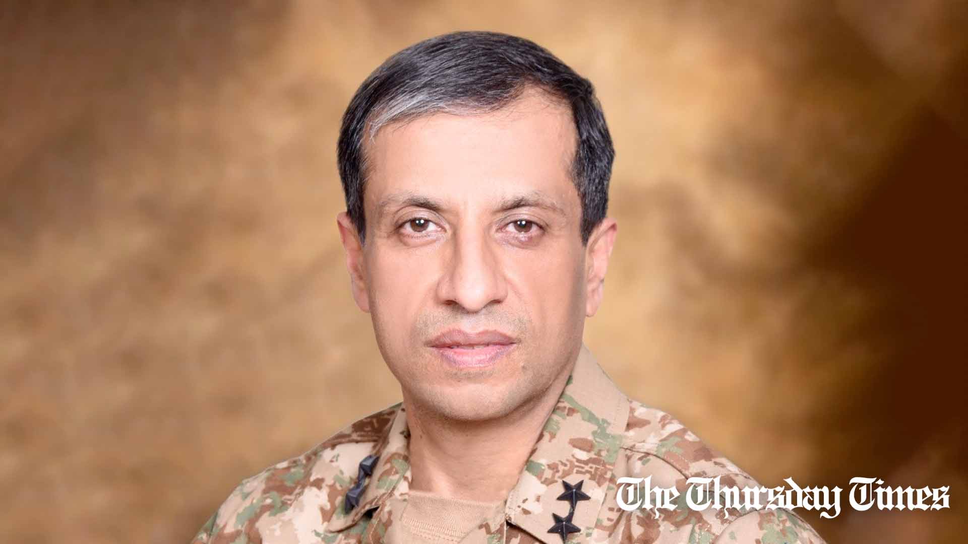 A file photo is shown of Director-General ISPR Maj Gen Ahmed Sharif. — FILE/ISPR/THE THURSDAY TIMES