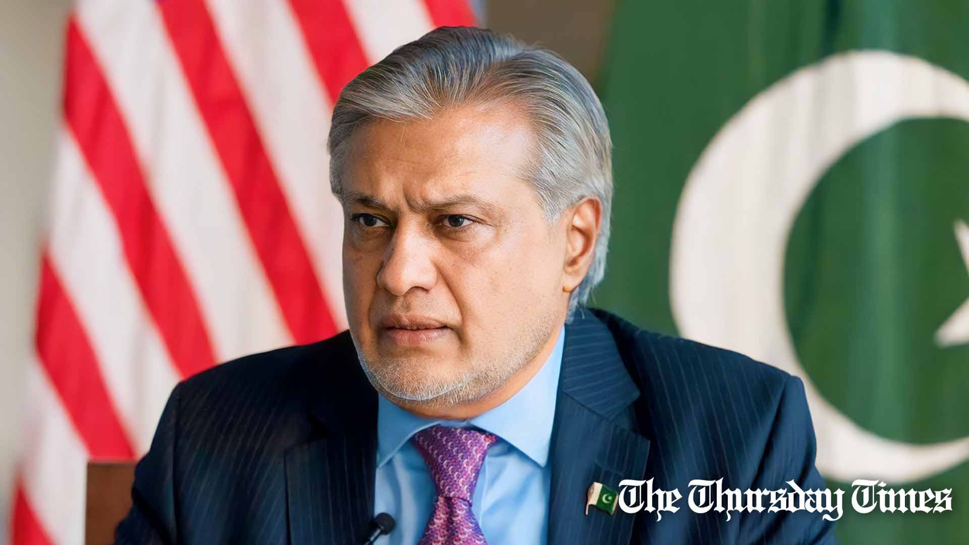 A file photo is shown of finance minister Ishaq Dar at Washington, D.C. — FILE/THE THURSDAY TIMES