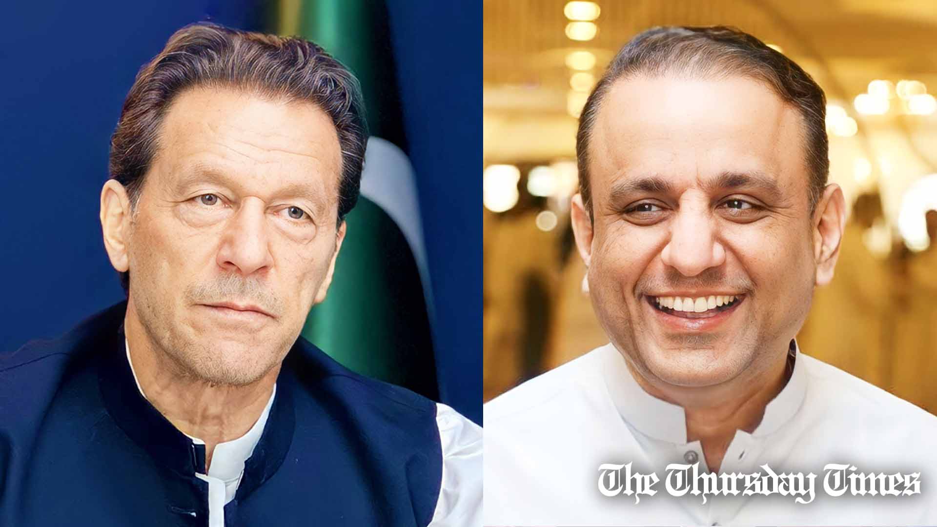 PTI chairman Imran Khan (L) and Istehkam-e-Pakistan president Aleem Khan (R) are shown. — FILE/THE THURSDAY TIMES