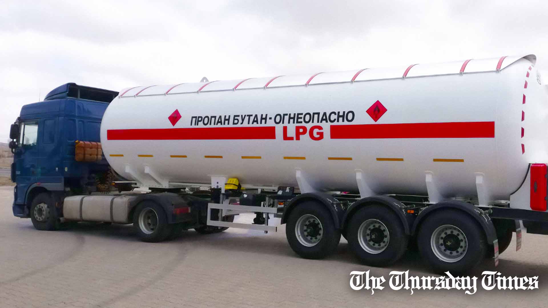 A file photo is shown of an LPG tanker. — FILE/THE THURSDAY TIMES