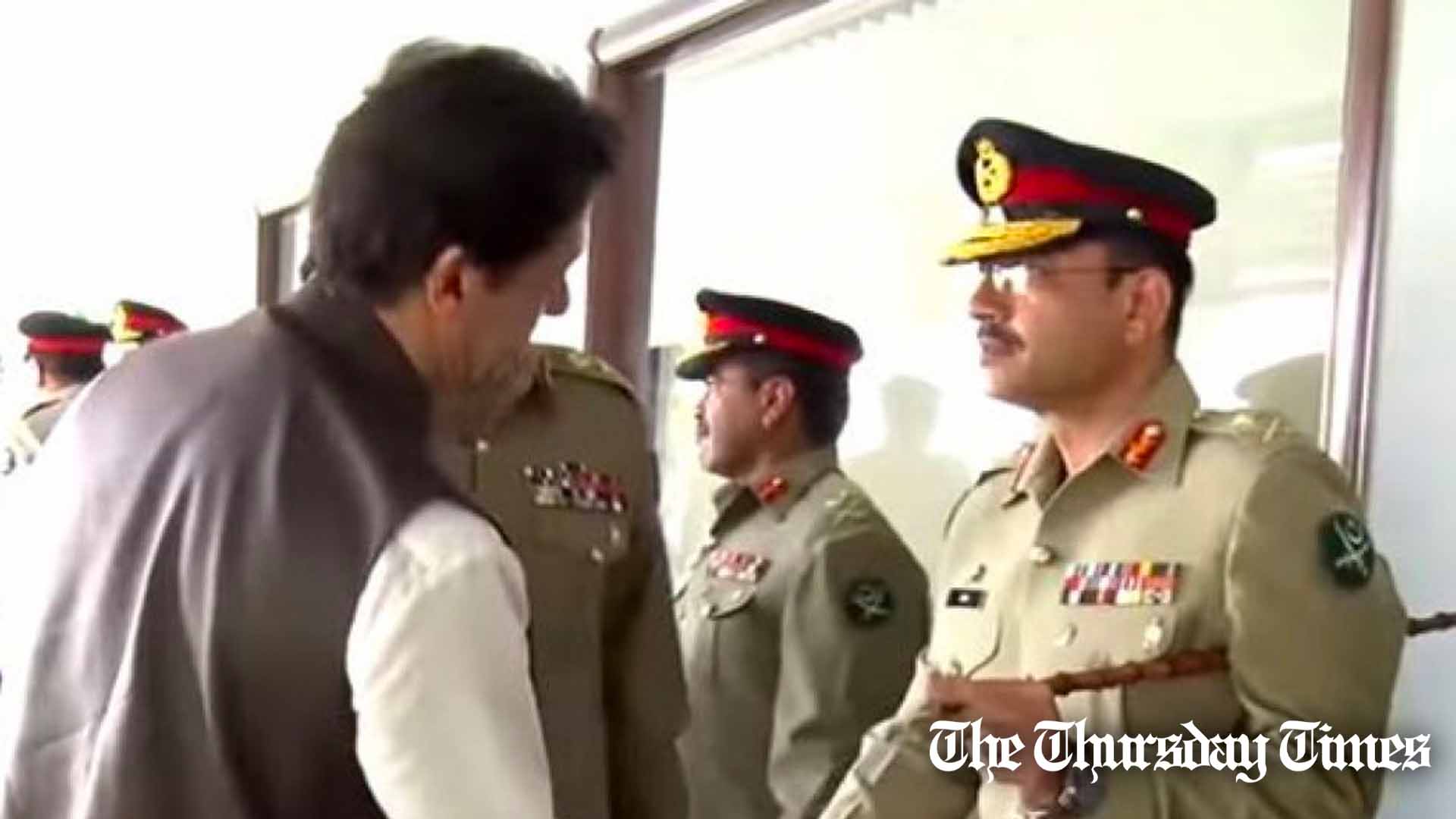 Former prime minister Imran Khan meets with now-COAS General Asim Munir. — FILE/THE THURSDAY TIMES