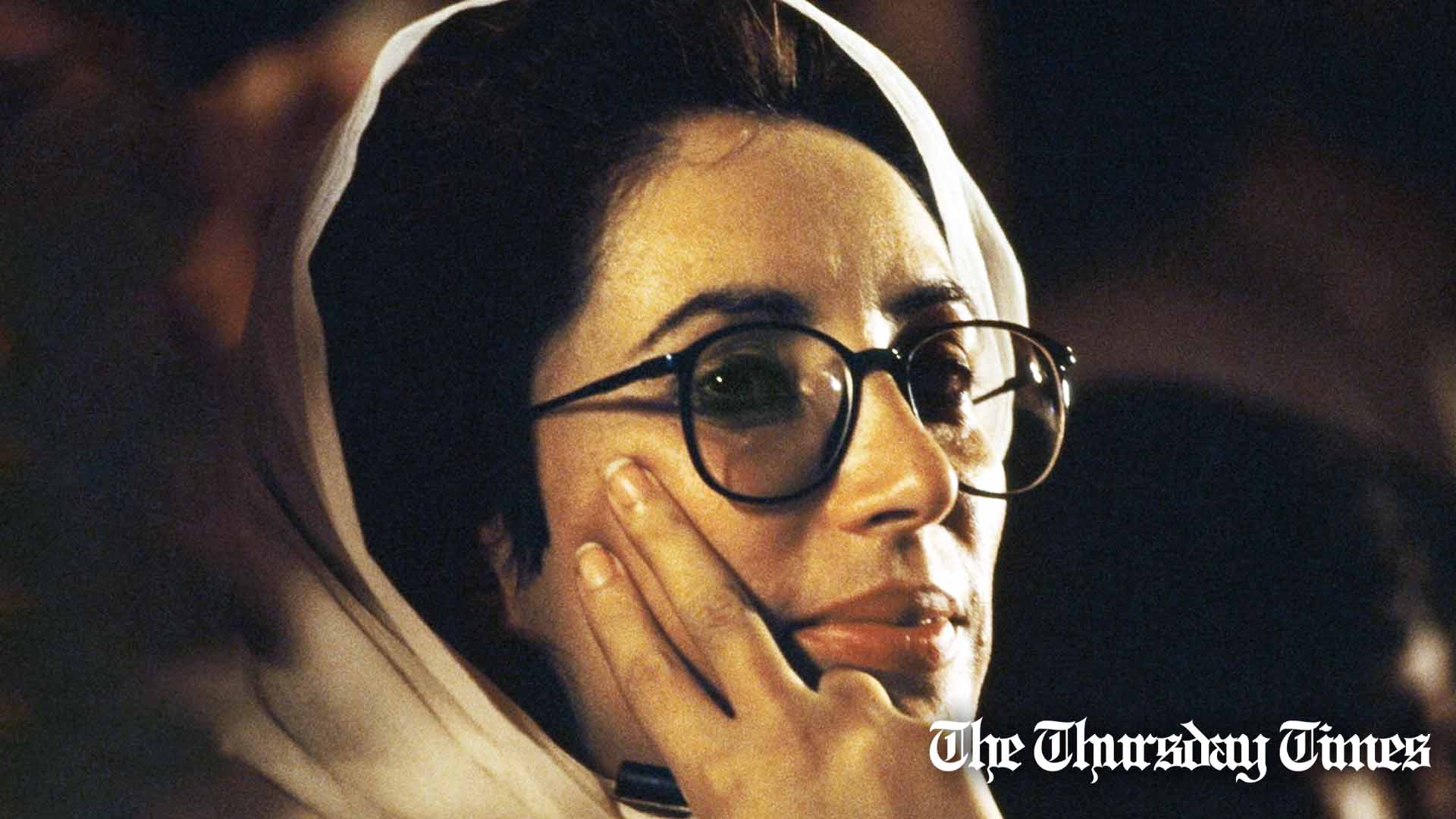 Former prime minister Benazir Bhutto is shown at Rawalpindi in 1991. — FILE