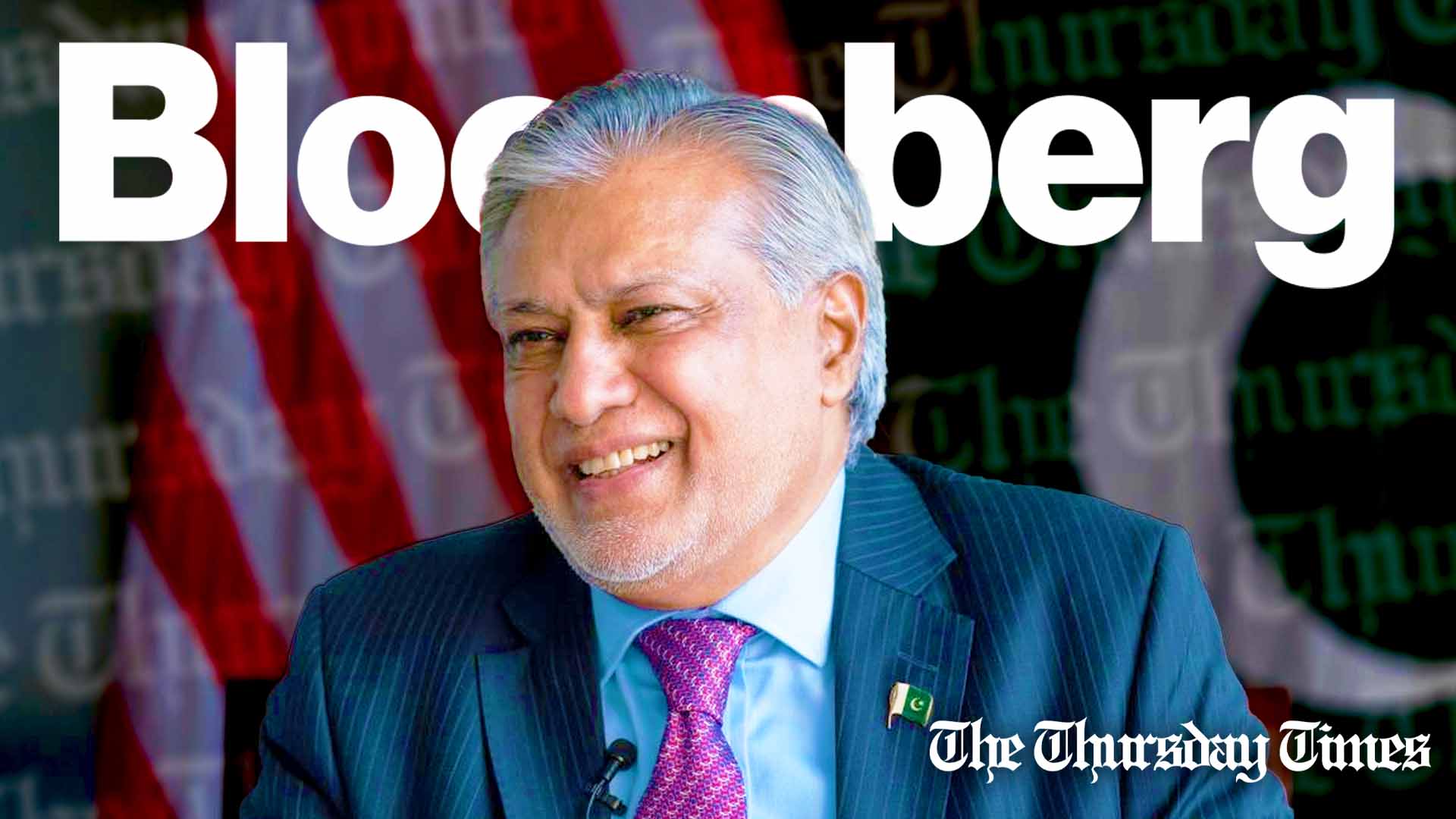 Finance Minister Ishaq Dar is shown at Washington, D.C. in 2022. — FILE/THE THURSDAY TIMES