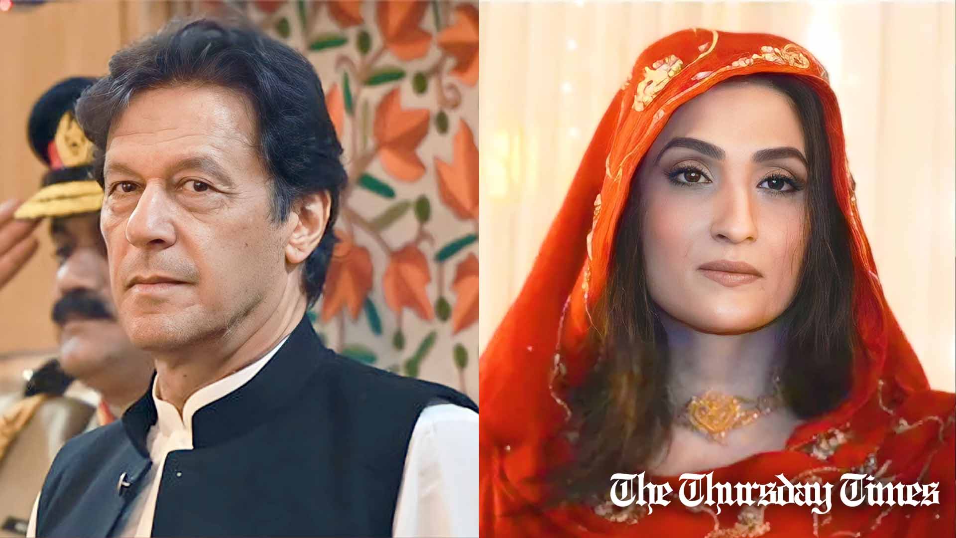 A combined file photo shows PTI chairman Imran Khan (L) and former first lady of Pakistan Bushra Maneka (R). — FILE/THE THURSDAY TIMES