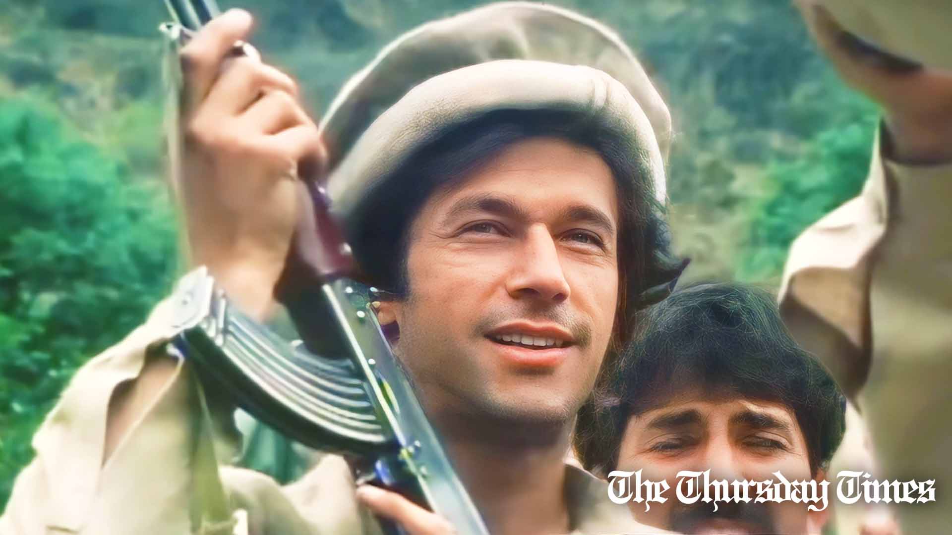 A file photo is shown of PTI chair Imran Khan at KP in 1992. — FILE/THE THURSDAY TIMES