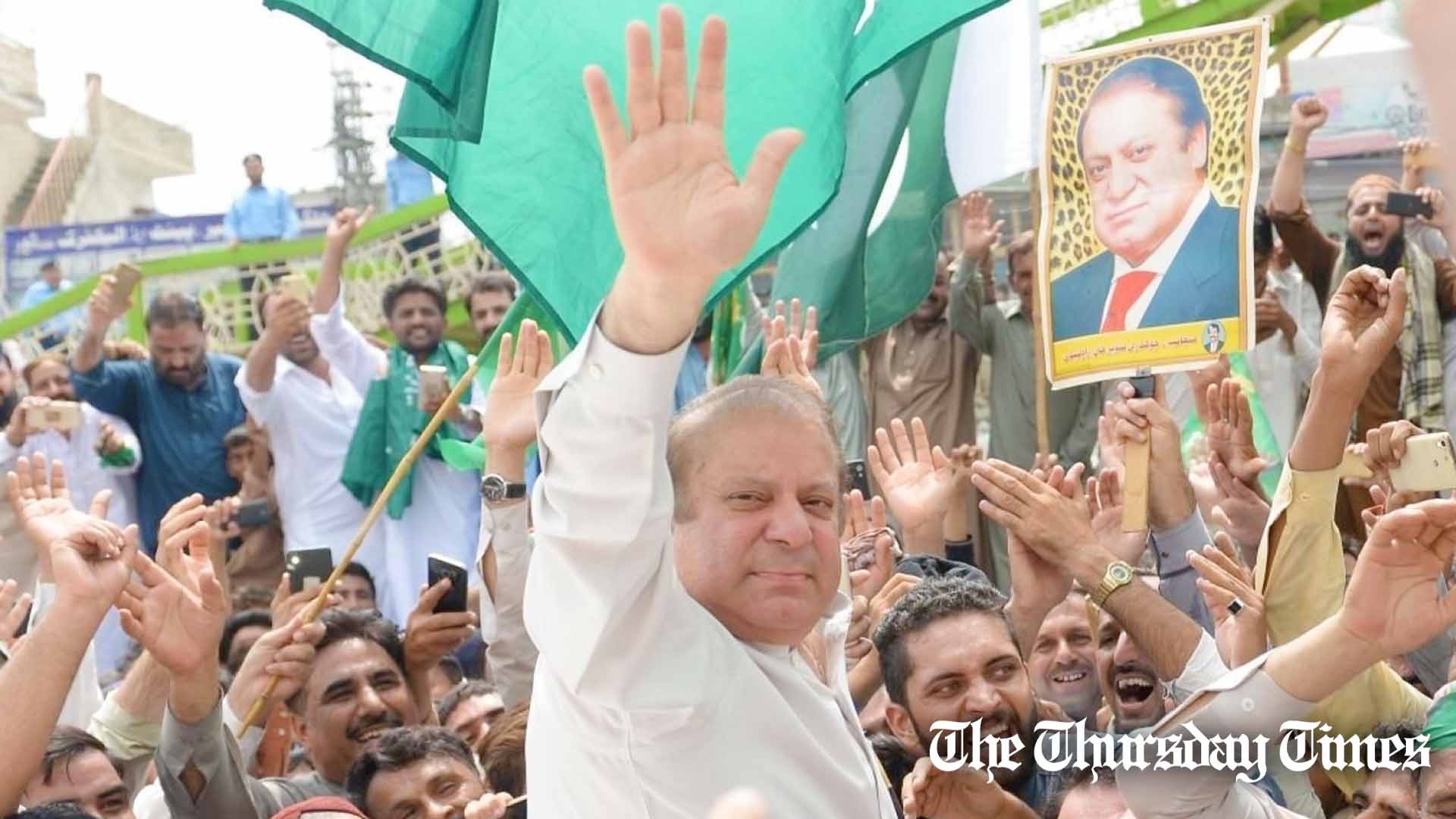 PML(N) chief Nawaz Sharif arrives in Islamabad in 2017. — ANADOLU AGENCY