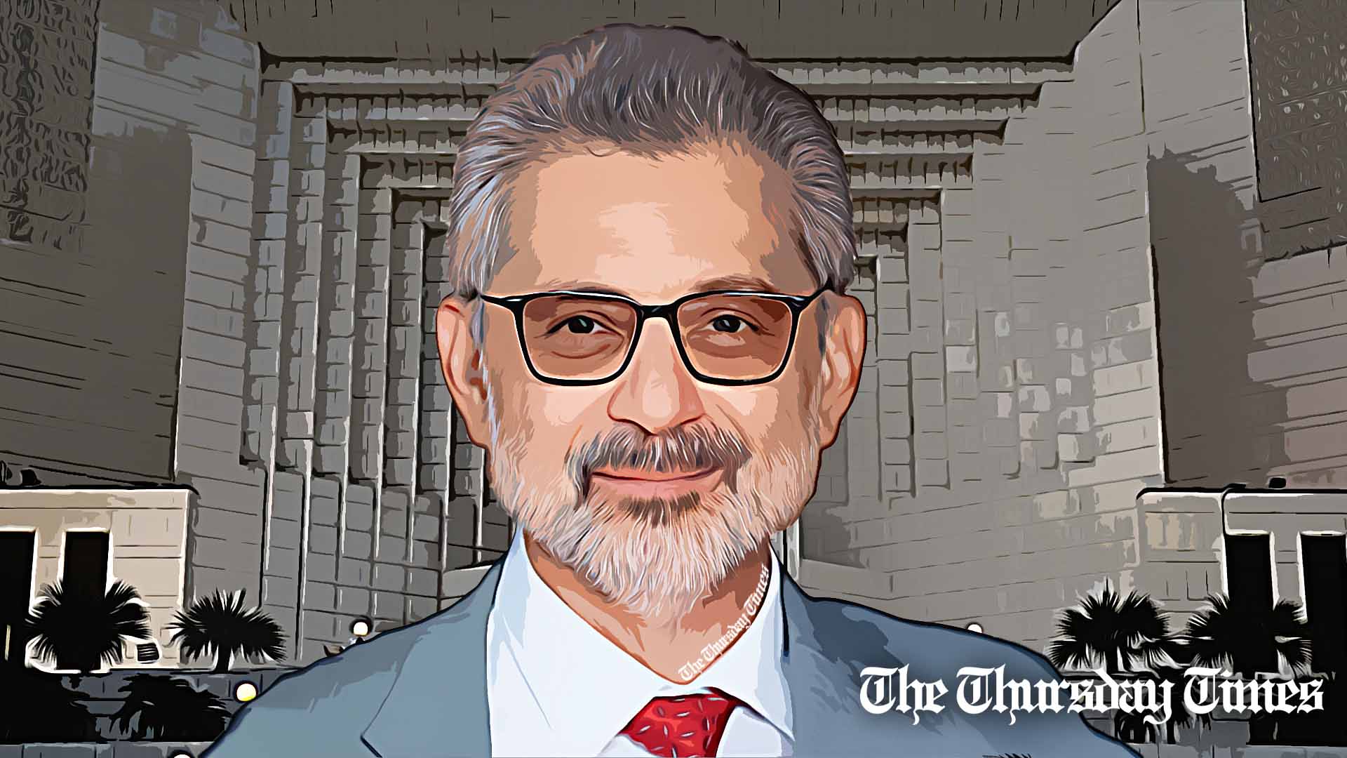 An illustration is shown of Chief Justice Qazi Faez Isa. — FILE/THE THURSDAY TIMES