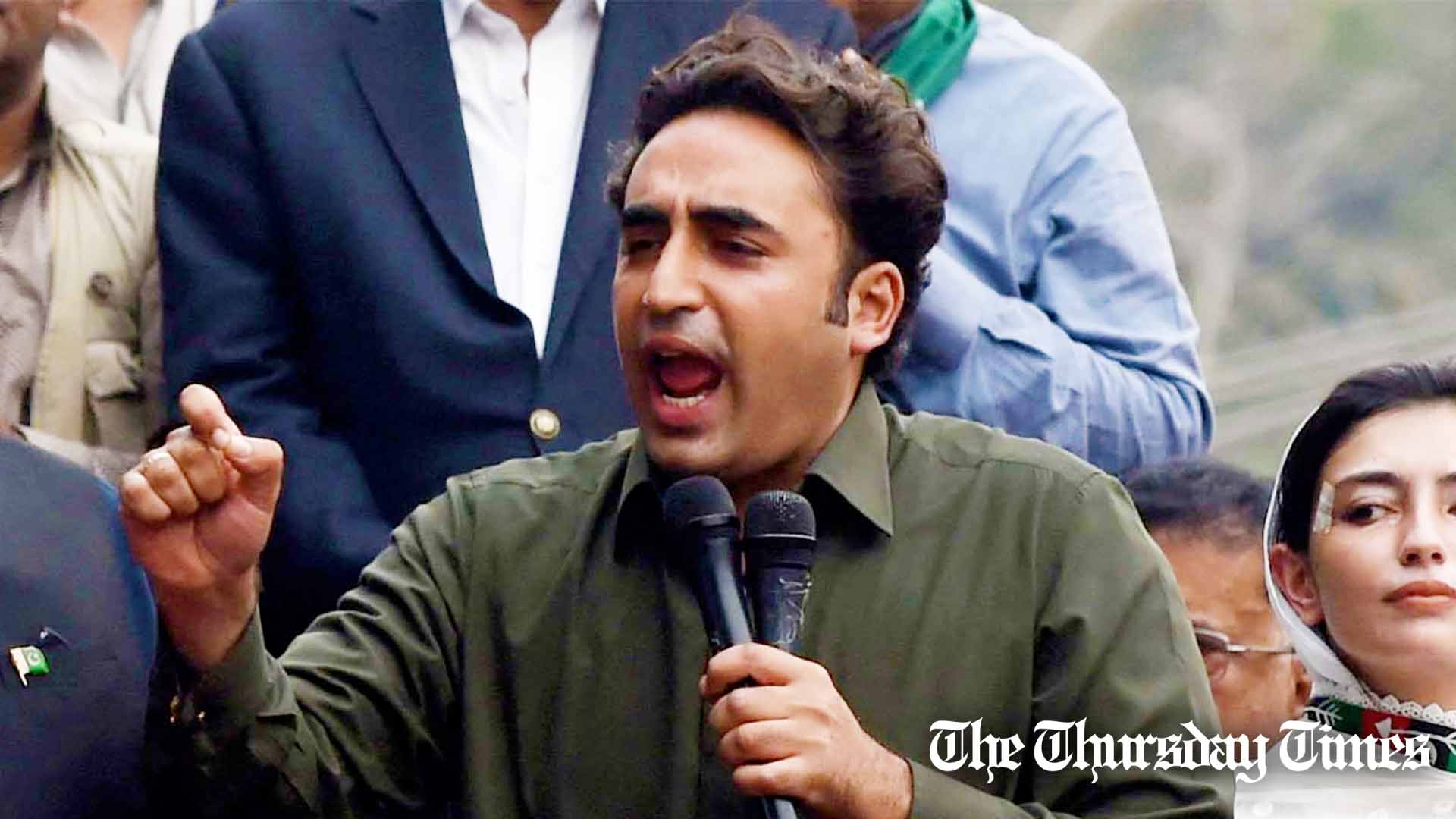 A file photo is shown of former foreign minister Bilawal Bhutto-Zardari addressing a rally. — FILE/THE THURSDAY TIMES
