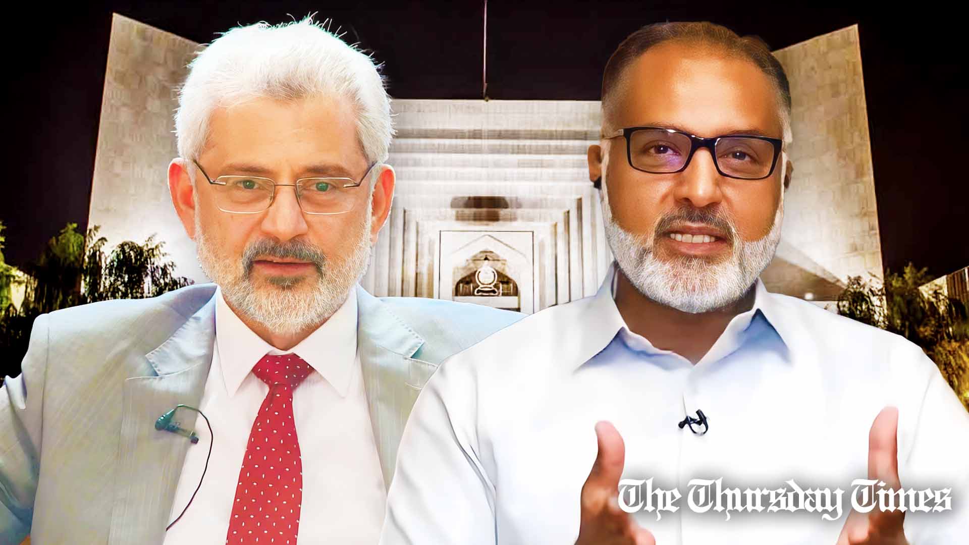 A combined file photo is shown of Chief Justice of Pakistan Qazi Faez Isa (L) and former Islamabad High Court senior justice Shaukat Aziz Siddiqui. — FILE/THE THURSDAY TIMES