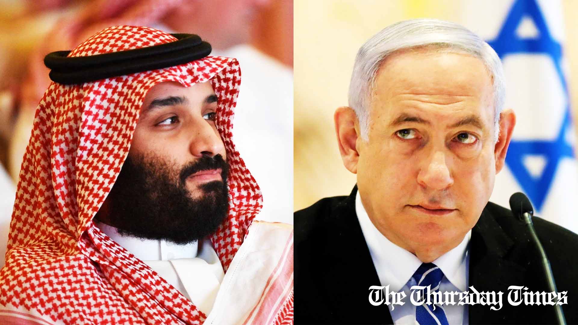 A file photo is shown of Saudi crown prince Mohammad bin Salman (L) and Israeli prime minister Benjamin Netanyahu (R). — FILE/THE THURSDAY TIMES