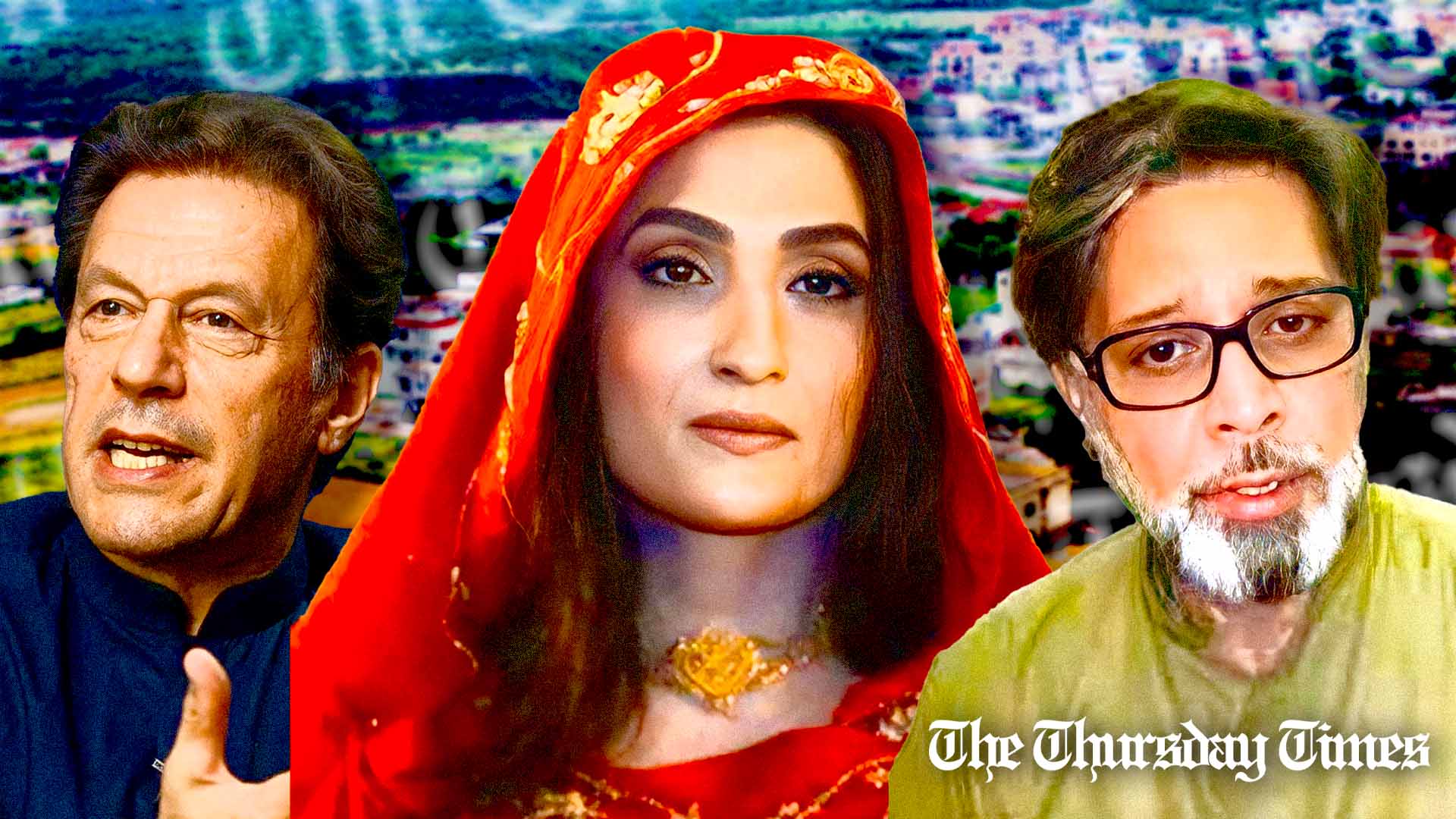 A combined file photo is shown of former prime minister and incumbent PTI supremo Imran Khan (L), former Pakistani first lady Bushra Maneka (C), and her ex-husband Khawar Maneka (R). — FILE/THE THURSDAY TIMES