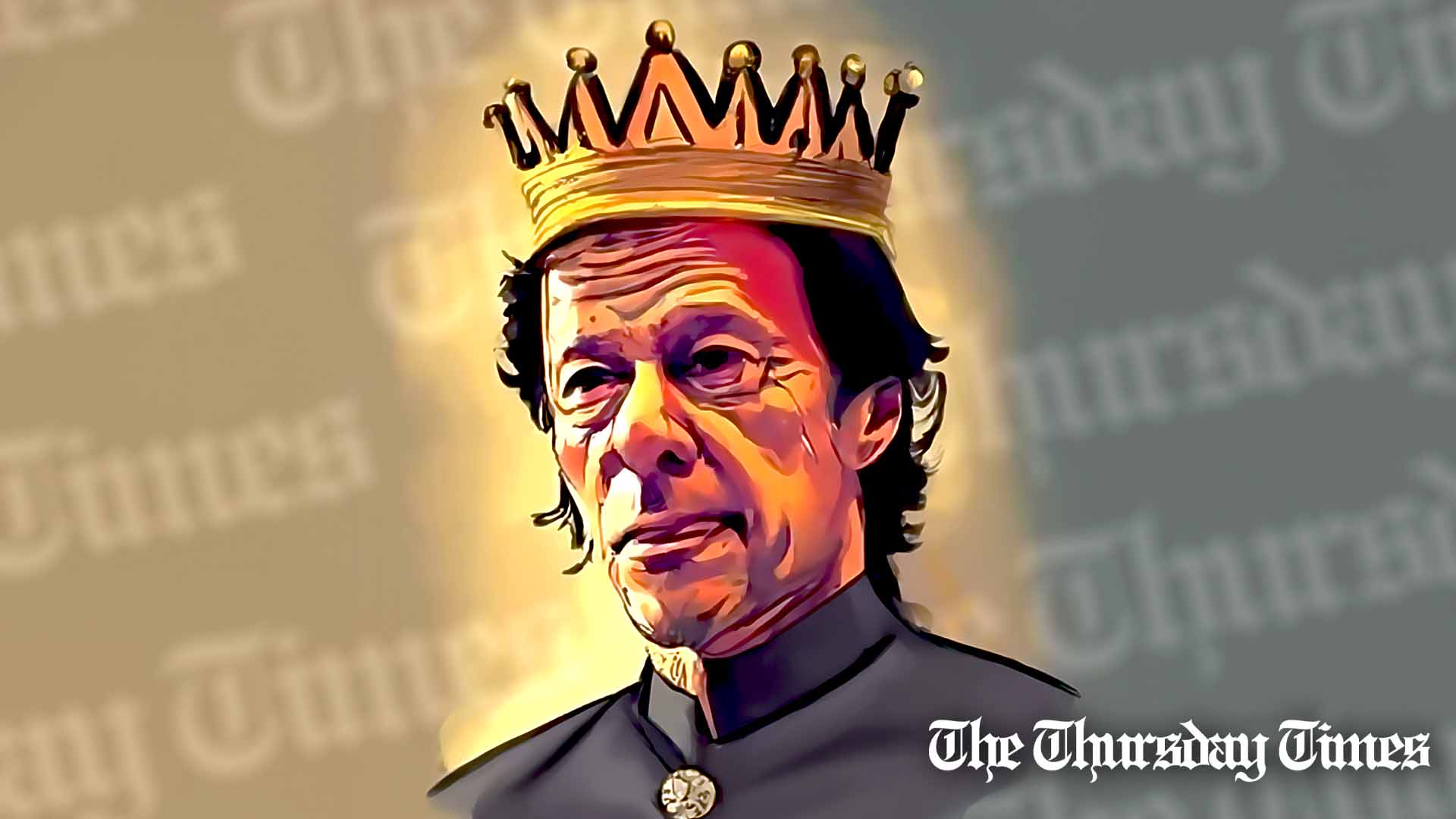 An illustration is shown of incumbent PTI supremo and former Pakistani prime minister Imran Khan. — FILE/THE THURSDAY TIMES