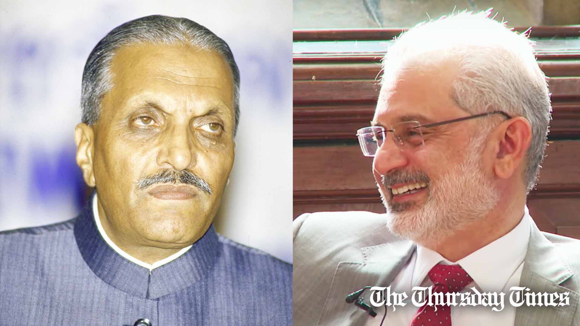A combined file photo shows former Pakistani president Muhammad Zia-ul-Haq (L) and incumbent Supreme Court of Pakistan Chief Justice Qazi Faez Isa (R). — FILE/THE THURSDAY TIMES