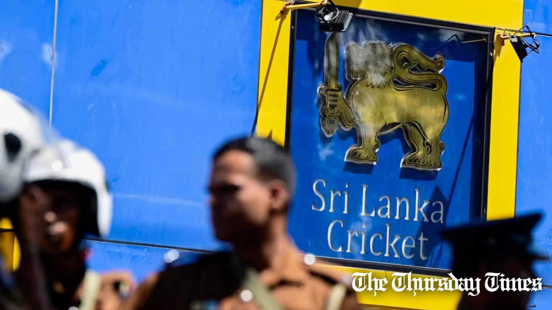 A file photo is shown of a Sri Lankan Cricket emblem at Colombo. — FILE/THE THURSDAY TIMES