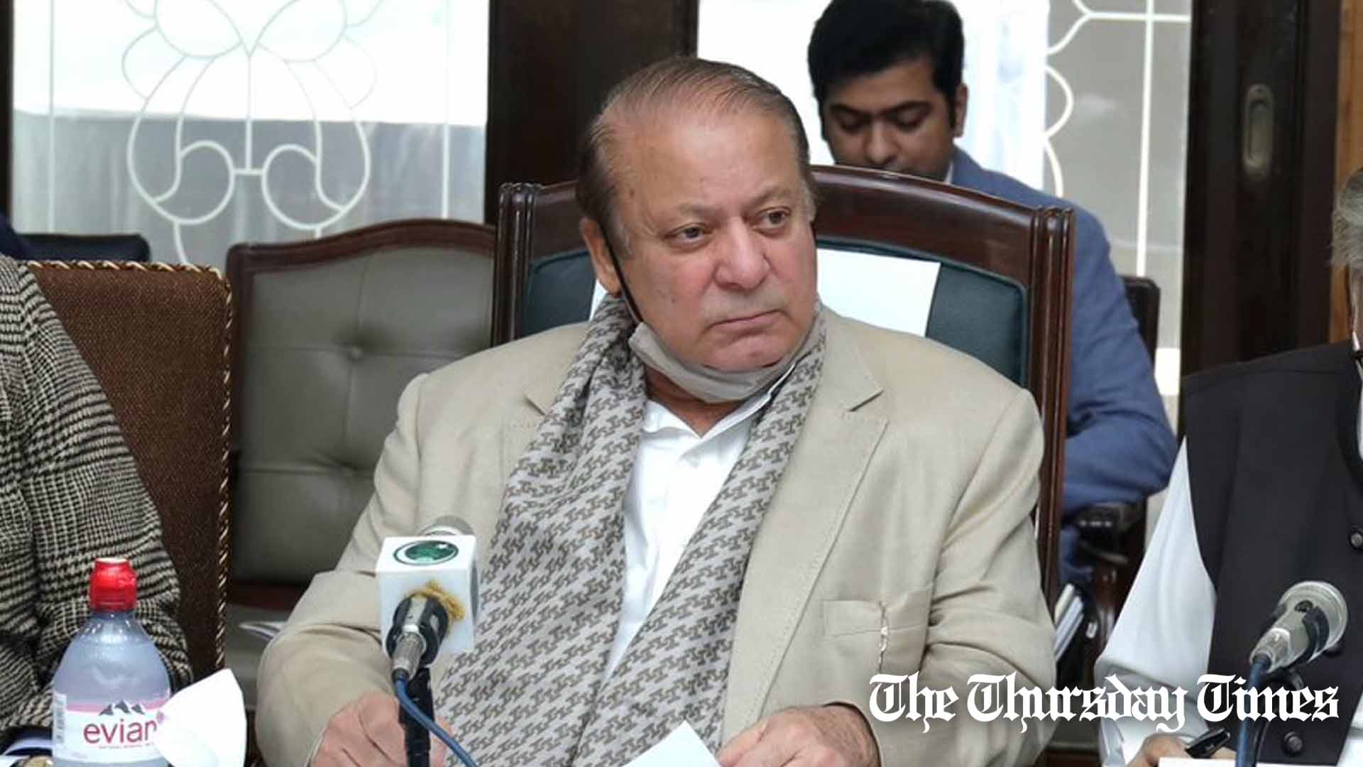 A file photo is shown of PML(N) supremo Nawaz Sharif at Lahore on December 9, 2023. — FILE/THE THURSDAY TIMES